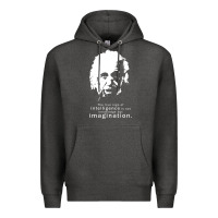 Charcoal Heather albert einstein quote1 Premium Hoodie - linhVisuals