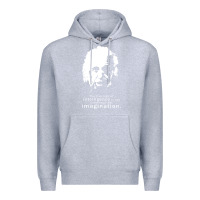 Heather Grey albert einstein quote1 Premium Hoodie - linhVisuals