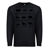 Black Anımals Of The World Premium Sweatshirt - Bettercallsaul