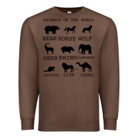 Chestnut Anımals Of The World Premium Sweatshirt - Bettercallsaul