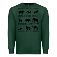 Sports Green Anımals Of The World Premium Sweatshirt - Bettercallsaul