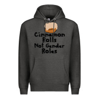 Charcoal Heather cinnamon rolls not gender roles Premium Hoodie - linhVisuals