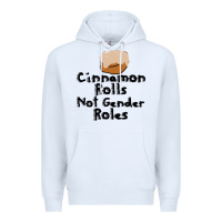 White cinnamon rolls not gender roles Premium Hoodie - linhVisuals
