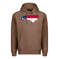 Chestnut flag north carolina tshirt Premium Hoodie - linhVisuals