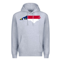 Heather Grey flag north carolina tshirt Premium Hoodie - linhVisuals