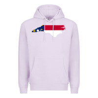 Lilac flag north carolina tshirt Premium Hoodie - linhVisuals