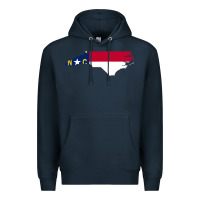 Navy flag north carolina tshirt Premium Hoodie - linhVisuals