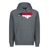 Rock flag north carolina tshirt Premium Hoodie - linhVisuals