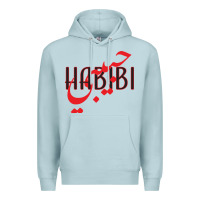 Blue Mist yallah habibi Premium Hoodie - linhVisuals