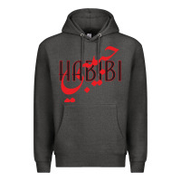 Charcoal Heather yallah habibi Premium Hoodie - linhVisuals