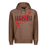 Chestnut yallah habibi Premium Hoodie - linhVisuals