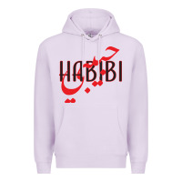 Lilac yallah habibi Premium Hoodie - linhVisuals