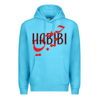 Ocean Blue yallah habibi Premium Hoodie - linhVisuals