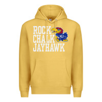 Antique Gold rock chalk jayhawk ku tshirt Premium Hoodie - linhVisuals