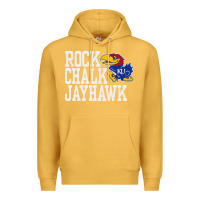 Mustard rock chalk jayhawk ku tshirt Premium Hoodie - linhVisuals
