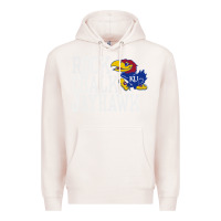 Pale Pink rock chalk jayhawk ku tshirt Premium Hoodie - linhVisuals