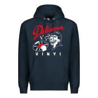 Navy delicious vinyl Premium Hoodie - linhVisuals