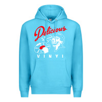 Ocean Blue delicious vinyl Premium Hoodie - linhVisuals