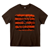Chocolate Brown halloween spider backround Heavy Core Tee - RanaPortraitStore