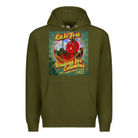 Army Green waiting for columbus - little feat Premium Hoodie - linhVisuals