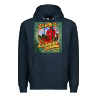 Navy waiting for columbus - little feat Premium Hoodie - linhVisuals