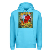 Ocean Blue waiting for columbus - little feat Premium Hoodie - linhVisuals