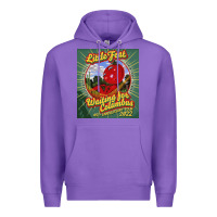 Purple waiting for columbus - little feat Premium Hoodie - linhVisuals