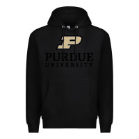 Black Purdue University, Apparel Premium Hoodie - linhVisuals