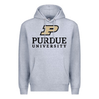 Heather Grey Purdue University, Apparel Premium Hoodie - linhVisuals