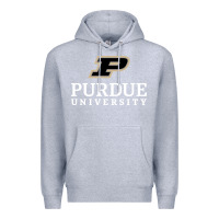 Heather Grey Purdue University, Apparel Premium Hoodie - linhVisuals