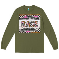 Army Green race Long Sleeve Tee - Artiststas