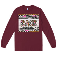 Burgundy race Long Sleeve Tee - Artiststas