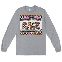 Heather Grey race Long Sleeve Tee - Artiststas