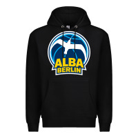 Black berlin albatrosse #ffce00 alba berlin, berlin, germany,  bg charlotten Premium Hoodie - linhVisuals
