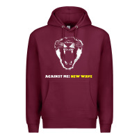 Burgundy Against Me! Premium Hoodie - linhVisuals