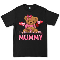 Black my valentine is my mummy Premium Tee - LillyAllenDesigns