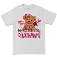 Dove Grey my valentine is my mummy Premium Tee - LillyAllenDesigns