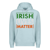 Blue Mist irish lives matter Premium Hoodie - linhVisuals