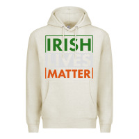 Oatmeal Heather irish lives matter Premium Hoodie - linhVisuals