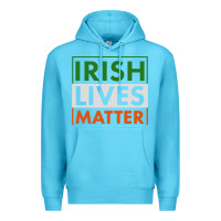 Ocean Blue irish lives matter Premium Hoodie - linhVisuals