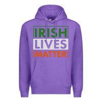 Purple irish lives matter Premium Hoodie - linhVisuals