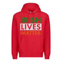 Red irish lives matter Premium Hoodie - linhVisuals