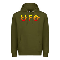 Army Green Ufo Premium Hoodie - linhVisuals