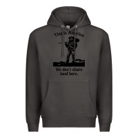 Smoke this is america we don't share land here Premium Hoodie - linhVisuals