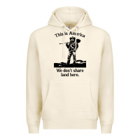 Tofu this is america we don't share land here Premium Hoodie - linhVisuals