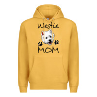 Mustard westie mom dog mama west highland terrier dog Premium Hoodie - linhVisuals