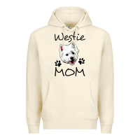 Sandshell westie mom dog mama west highland terrier dog Premium Hoodie - linhVisuals