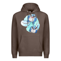 Coffee poliwag watercolor Premium Hoodie - linhVisuals