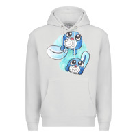 Dove Grey poliwag watercolor Premium Hoodie - linhVisuals
