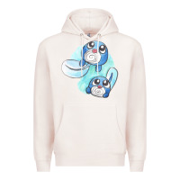Pale Pink poliwag watercolor Premium Hoodie - linhVisuals